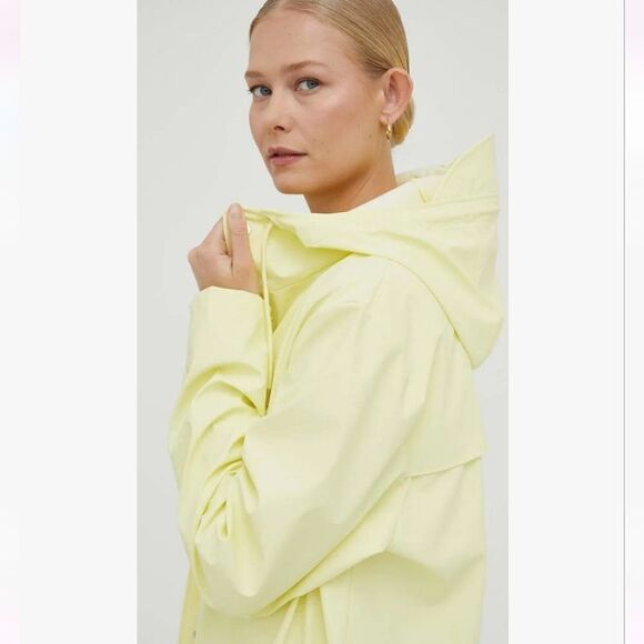 Rains RAIN Jacket in Straw AVAILABLE IN LONG AND SHORT - Picture 13 of 15
